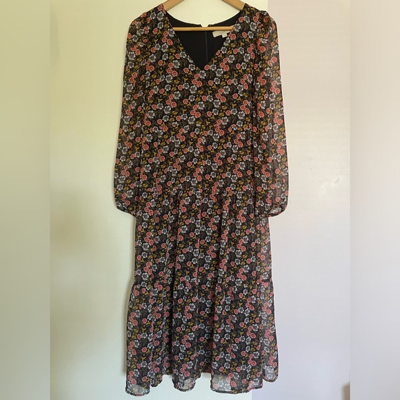 Loft Floral Dress Size 4 - Picture 1 of 8